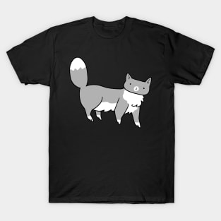 Fluffy Blue Tuxedo Cat T-Shirt